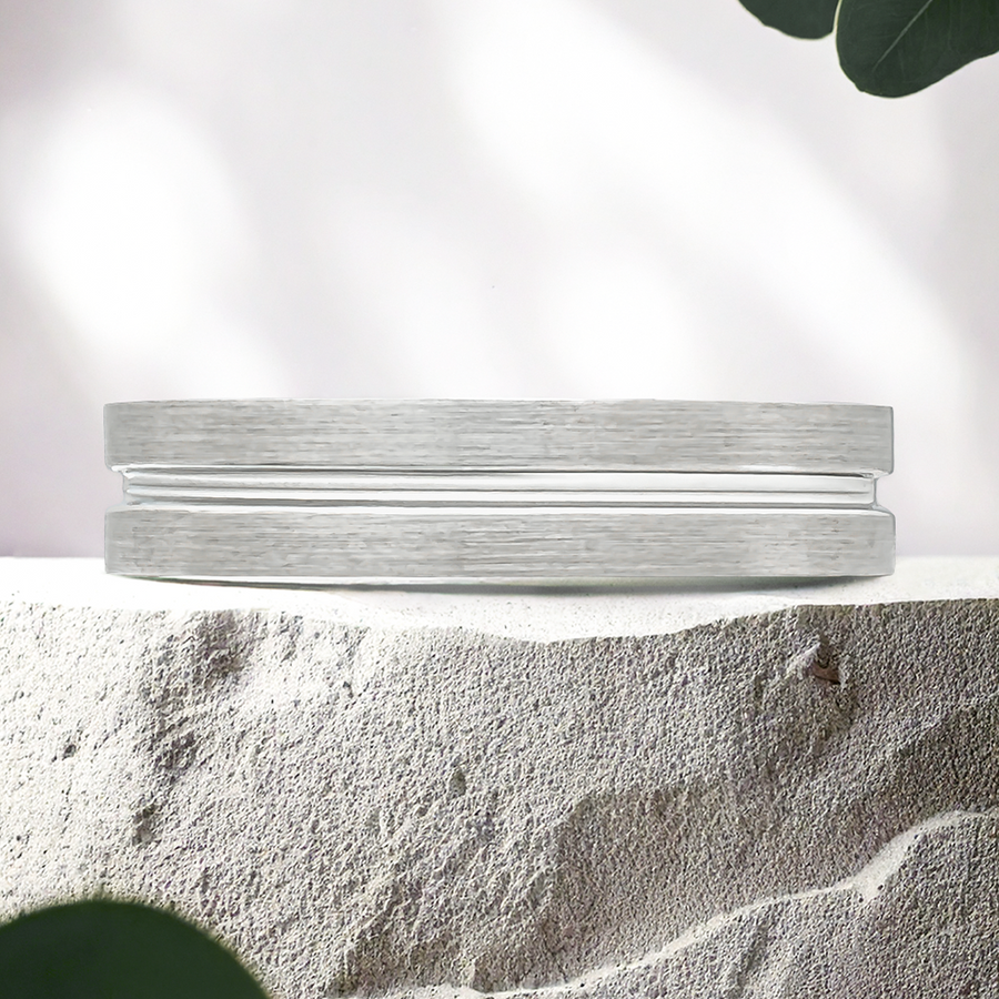 Load image into Gallery viewer, LUCCE MARRIO™ Brushed 5mm 14K White Gold
