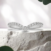 LUCCE LEIA™ Pavé 0.29ctw Lab Diamond 14K White Gold