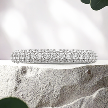 Load image into Gallery viewer, Lucce Maria Band 0.75CTW Lab Diamond 14K White Gold
