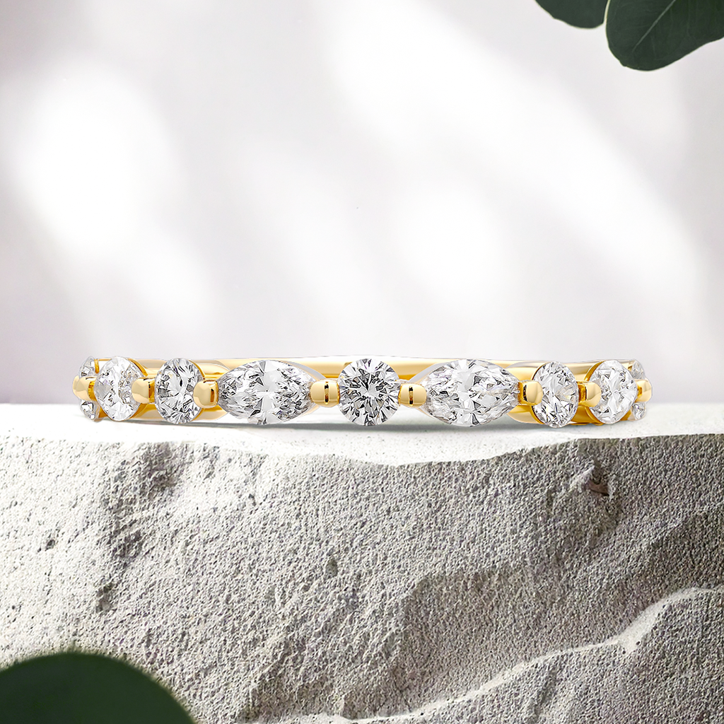 Lucce Paula Band 0.78ctw Lab Diamond 14K Yellow Gold