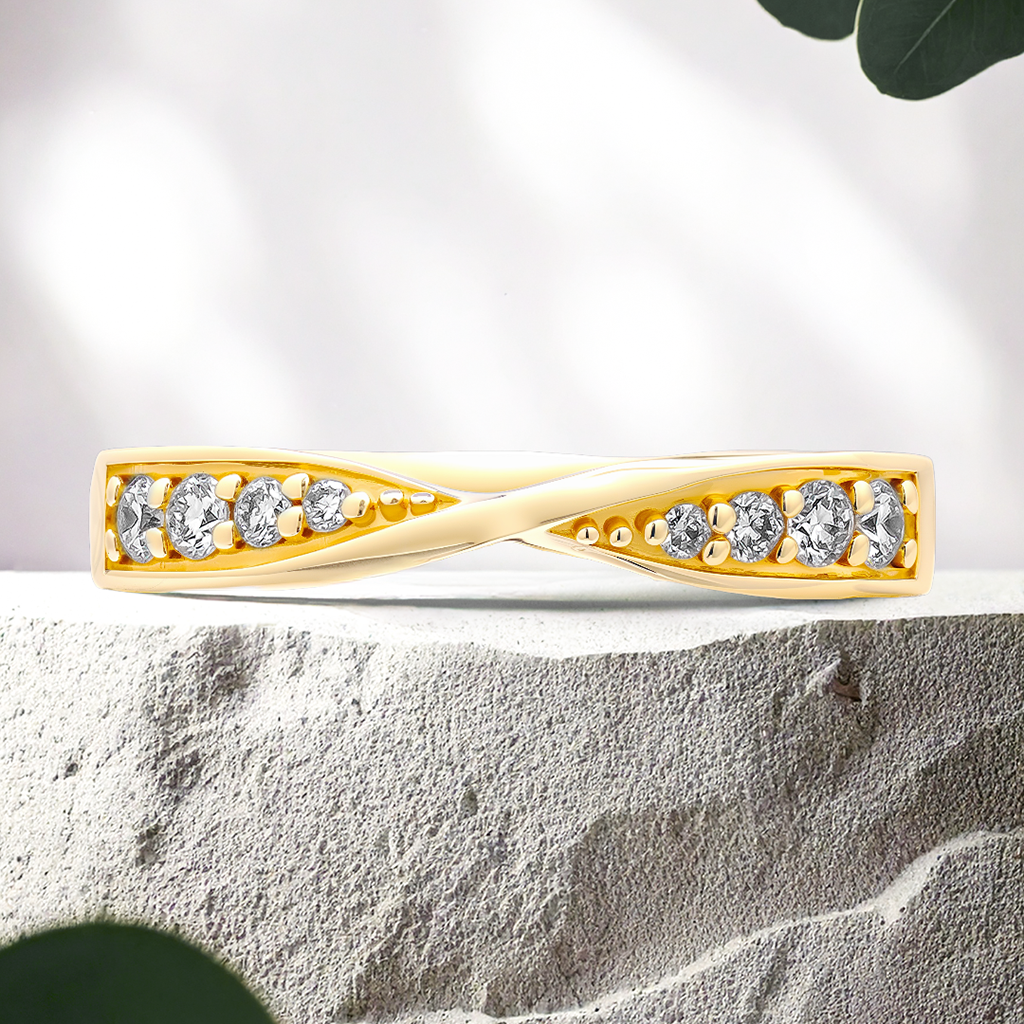 Riza 0.21 ctw Lab Diamond 14K Yellow Gold
