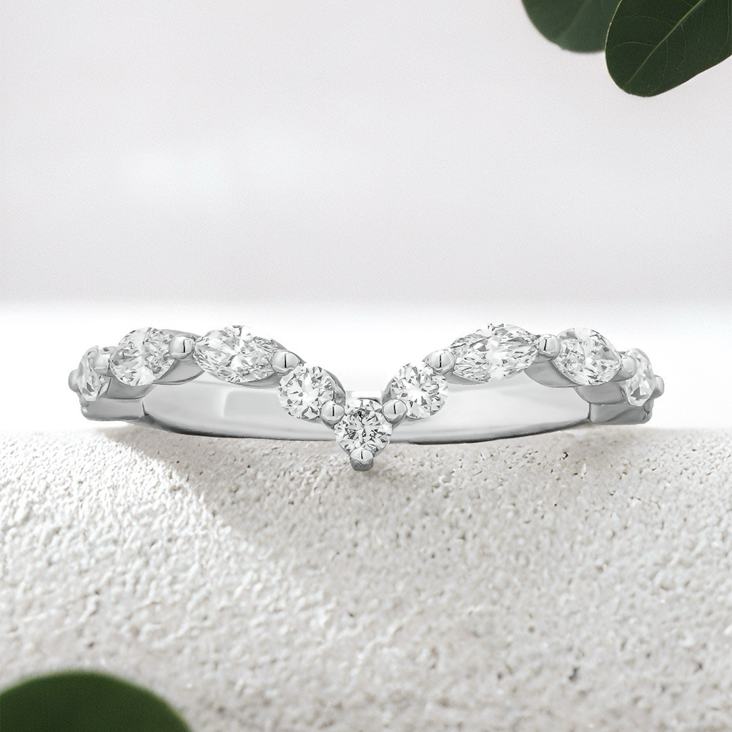 Lucce Genia Band 0.35CTW Lab Diamond 14K White Gold