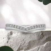 LUCCE KAELA™ Flush Band 0.19ctw Lab Diamond Platinum