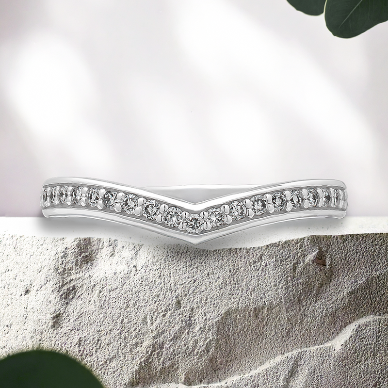 Lucce Kaela Band 0.21CTW Lab Diamond 14K White Gold