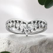 LUCCE CONSTANCE™ Chevron 1.26ctw Lab Diamond Platinum