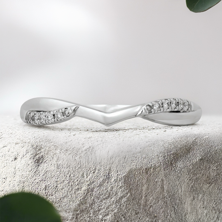 Load image into Gallery viewer, LUCCE FIORE™ Flush 0.19ctw Lab Diamond Platinum
