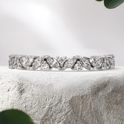 LUCCE MARCHESA™ Reale Half Eternity 0.41ctw Lab Grown Diamond 14k White Gold