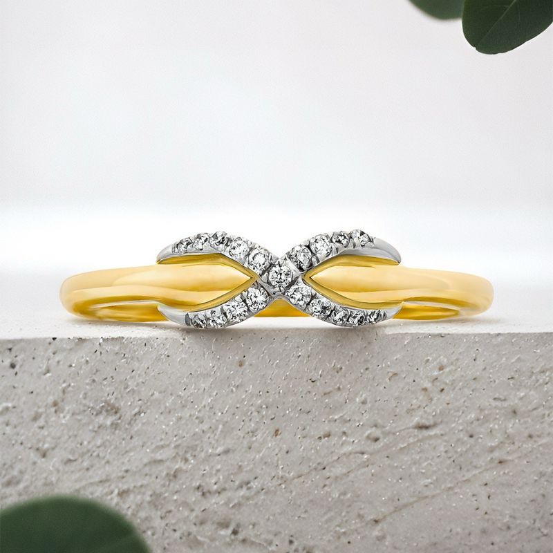 LUCCE PROMISE™ Lab Diamond 0.07ctw Solid 14K Yellow/White Gold