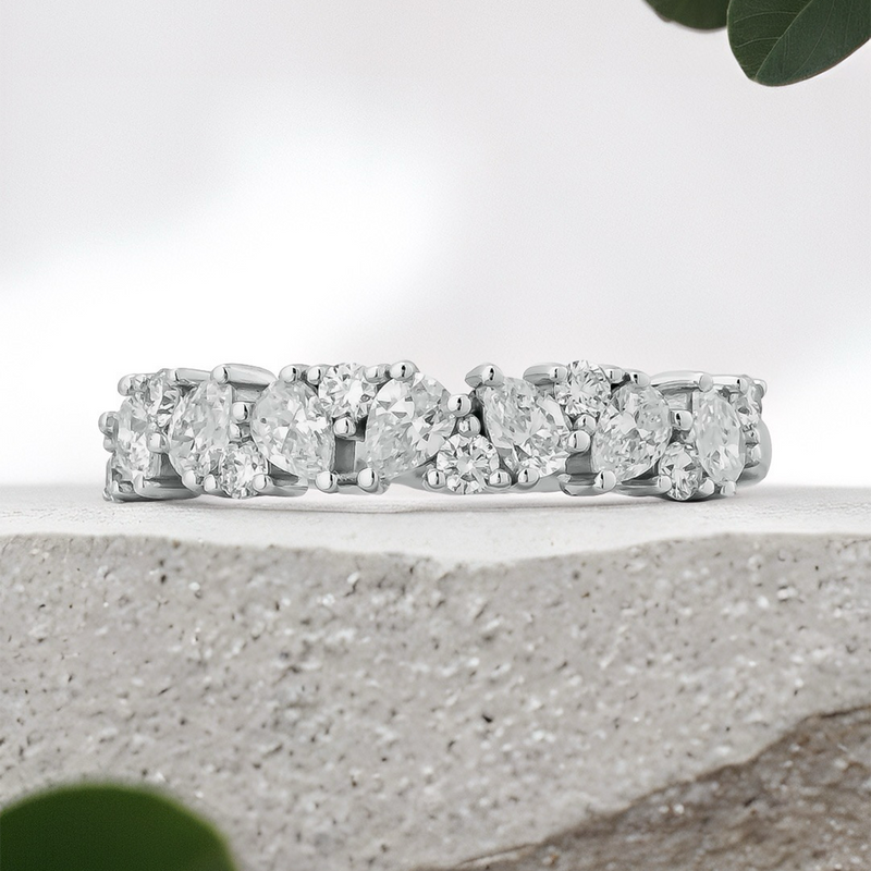 Lucce Eloisa 1.25CTW Lab Diamond 14K White Gold