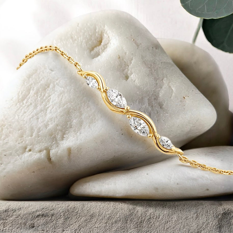Load image into Gallery viewer, LUCCE CONSTANCE™ Infini Bracelet 0.70ctw Lab Diamond 18K Yellow Gold

