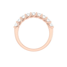 Load image into Gallery viewer, oval cut wedding band rose gold

