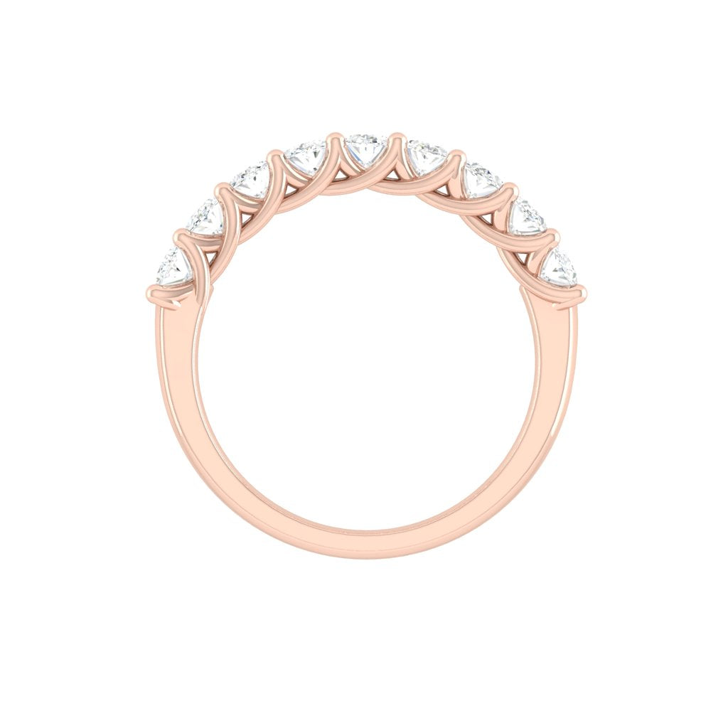 Load image into Gallery viewer, oval cut wedding band rose gold
