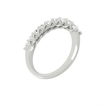 Load image into Gallery viewer, oval cut eternity ring platinum
