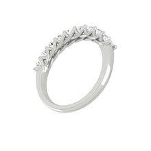 Load image into Gallery viewer, oval cut eternity ring platinum
