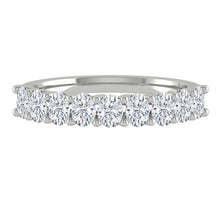 Load image into Gallery viewer, oval cut eternity ring white gold

