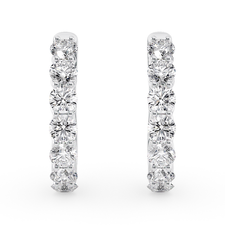 Load image into Gallery viewer, LUCCE RIVERA™ Hoop Earrings Diamond

