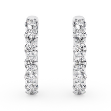 Load image into Gallery viewer, Lucce Rivera Hoop Earrings Diamond
