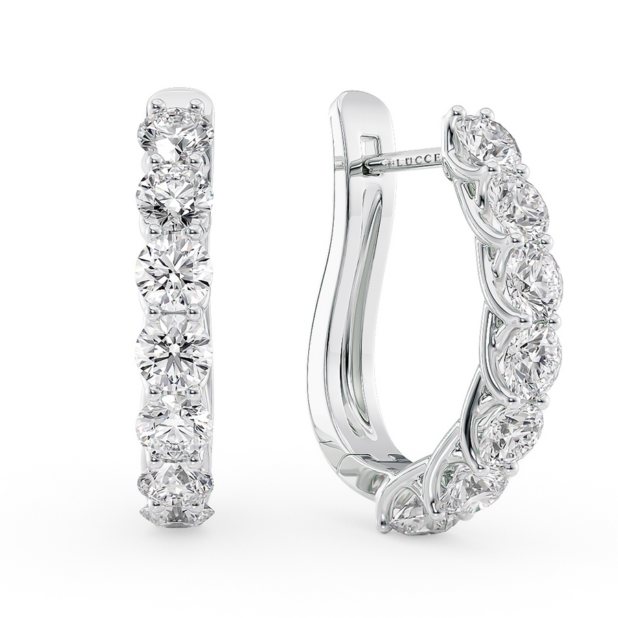 Load image into Gallery viewer, LUCCE RIVERA™ Hoop Earrings Diamond
