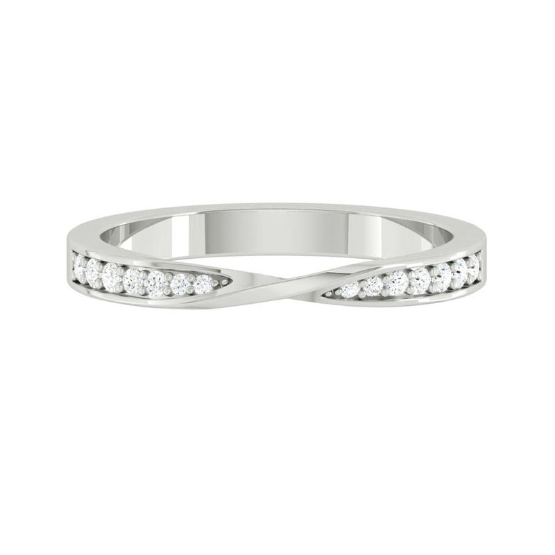 Riza 0.14CTW Natural Diamond 18K White Gold