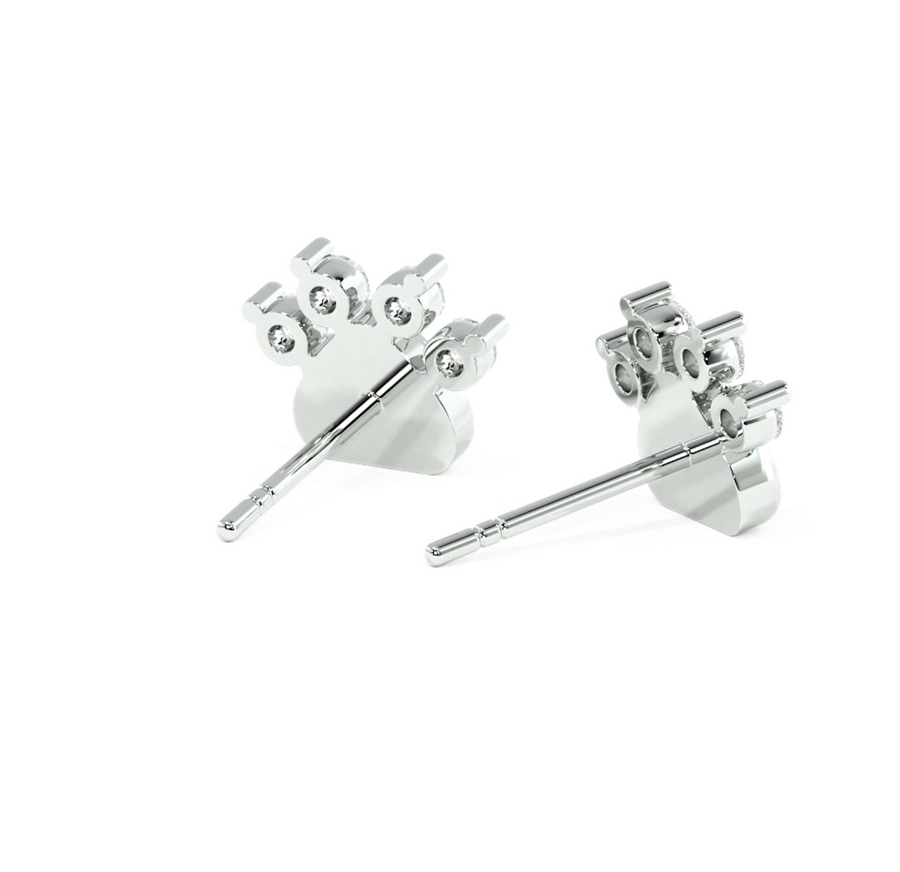 Load image into Gallery viewer, LUCCE ZAMPA™ Earrings 0.39ctw Lab Diamond 18K White Gold
