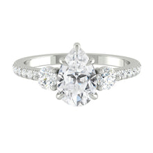 Load image into Gallery viewer, Siena Pavé Pear Diamond
