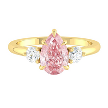 Load image into Gallery viewer, Siena Pear Lab Rosé Pink Diamond
