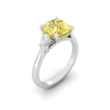 Load image into Gallery viewer, Sophia Sunburst Cushion Diamond
