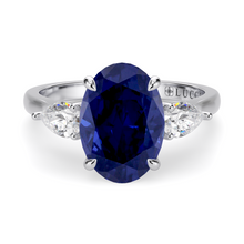 Load image into Gallery viewer, LUCCE SOPHIA™ Luxe Oval AURORA™ Blue Sapphire 1.50ct 14K White Gold
