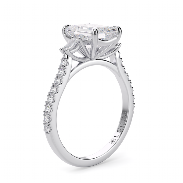 Lucce Sophia Pavé Radiant Moissanite