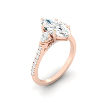 Load image into Gallery viewer, Sophia Pavé Marquise Moissanite
