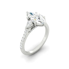 Load image into Gallery viewer, Sophia Pavé Marquise Moissanite
