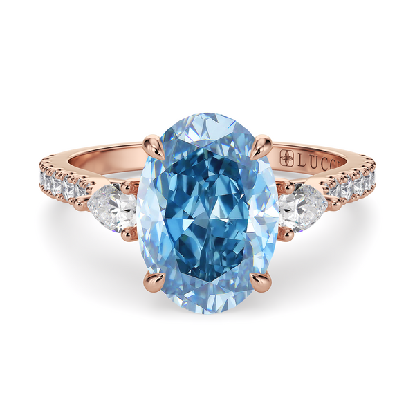 LUCCE SOPHIA™ Pavé Oval OCEAN™ Blue Diamond