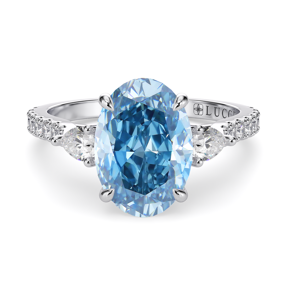 Load image into Gallery viewer, LUCCE SOPHIA™ Pavé Oval OCEAN™ Blue Diamond
