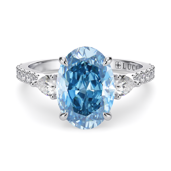 LUCCE SOPHIA™ Pavé Oval OCEAN™ Blue Diamond