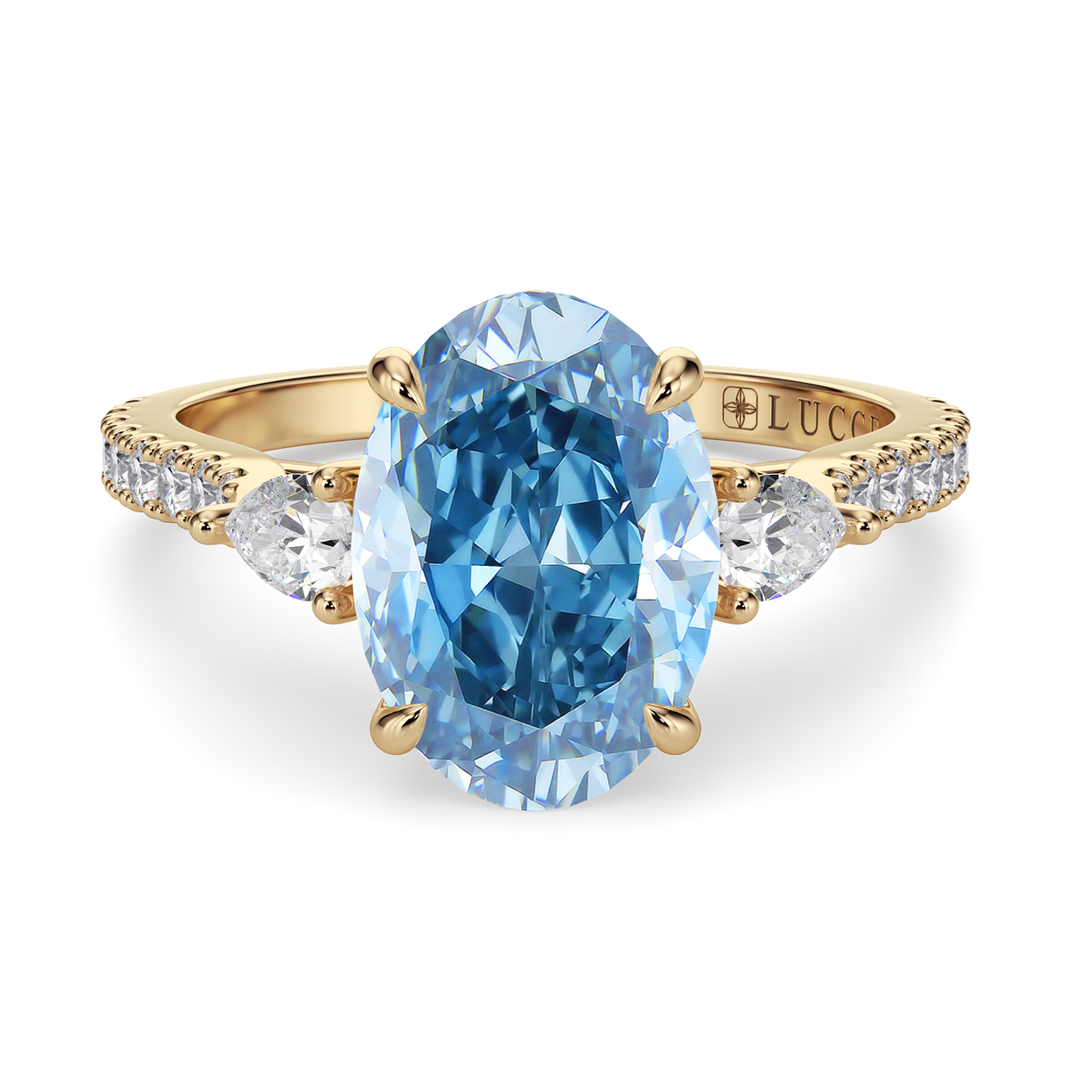 Load image into Gallery viewer, LUCCE SOPHIA™ Pavé Oval OCEAN™ Blue Diamond
