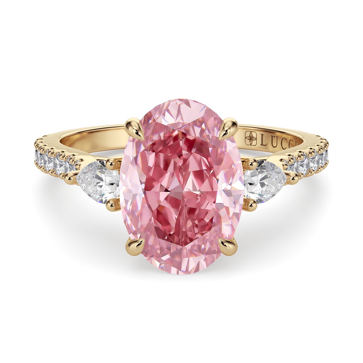 Load image into Gallery viewer, LUCCE SOPHIA™ Pavé Oval ROSÉ™ Pink Diamond
