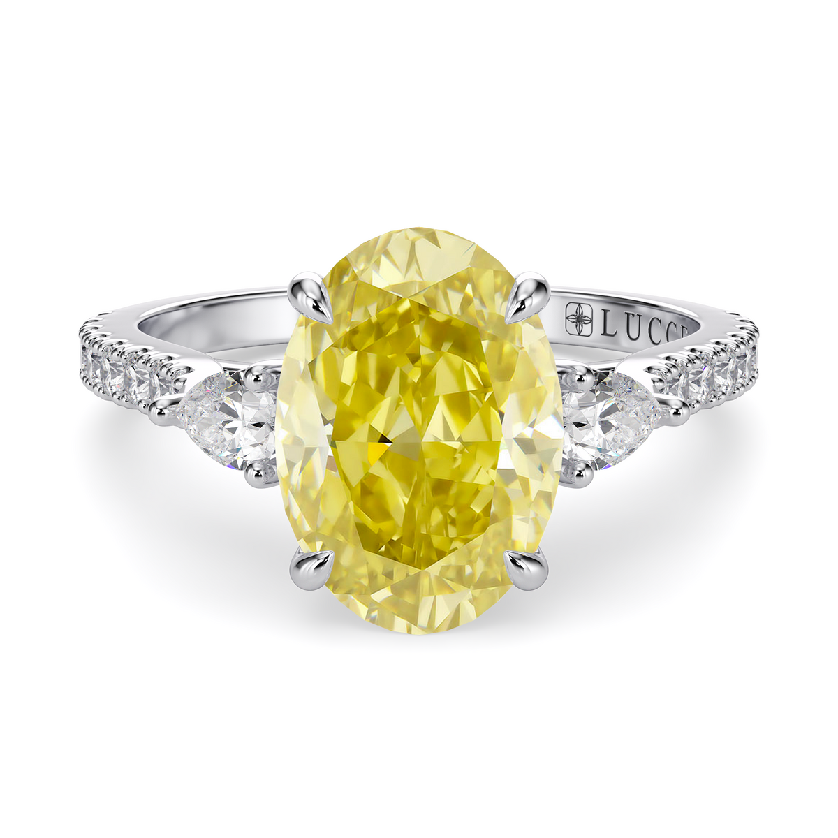 Load image into Gallery viewer, LUCCE SOPHIA™ Pavé Oval SUNBURST™ Yellow Diamond
