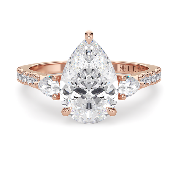 Lucce Sophia Pavé Pear Diamond