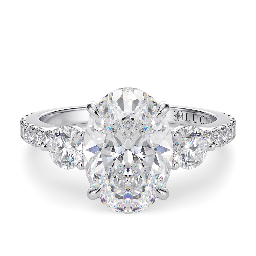 Lucce Sophia Siena Pavé Oval Diamond
