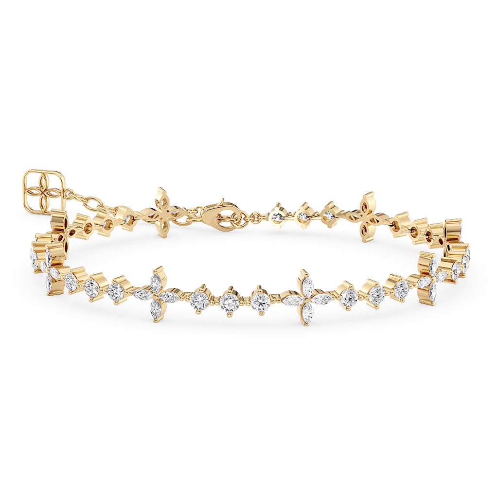 Load image into Gallery viewer, LUCCE CONSTANCE™ Ole Tennis Bracelet 2.24ctw Lab Diamond 18K Yellow Gold
