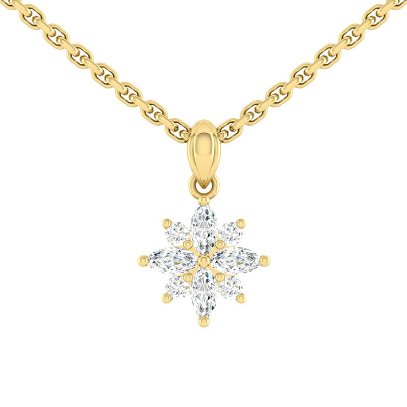 Stella Luxe Necklace 0.96 CTW Lab Diamond 18K Yellow Gold