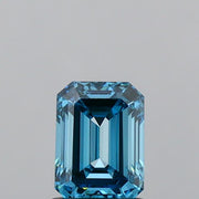 1.00ct EMERALD Diamond BLUE VVS2 EX - IGI 687529803