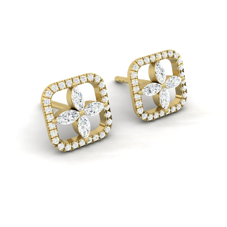Load image into Gallery viewer, LUCCE CONSTANCE™ Earrings 1.10ctw Lab Diamond 18K Yellow Gold
