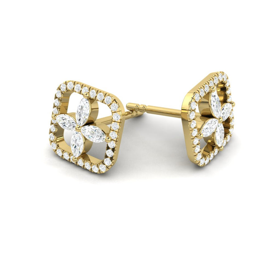 Load image into Gallery viewer, LUCCE CONSTANCE™ Earrings 1.10ctw Lab Diamond 18K Yellow Gold
