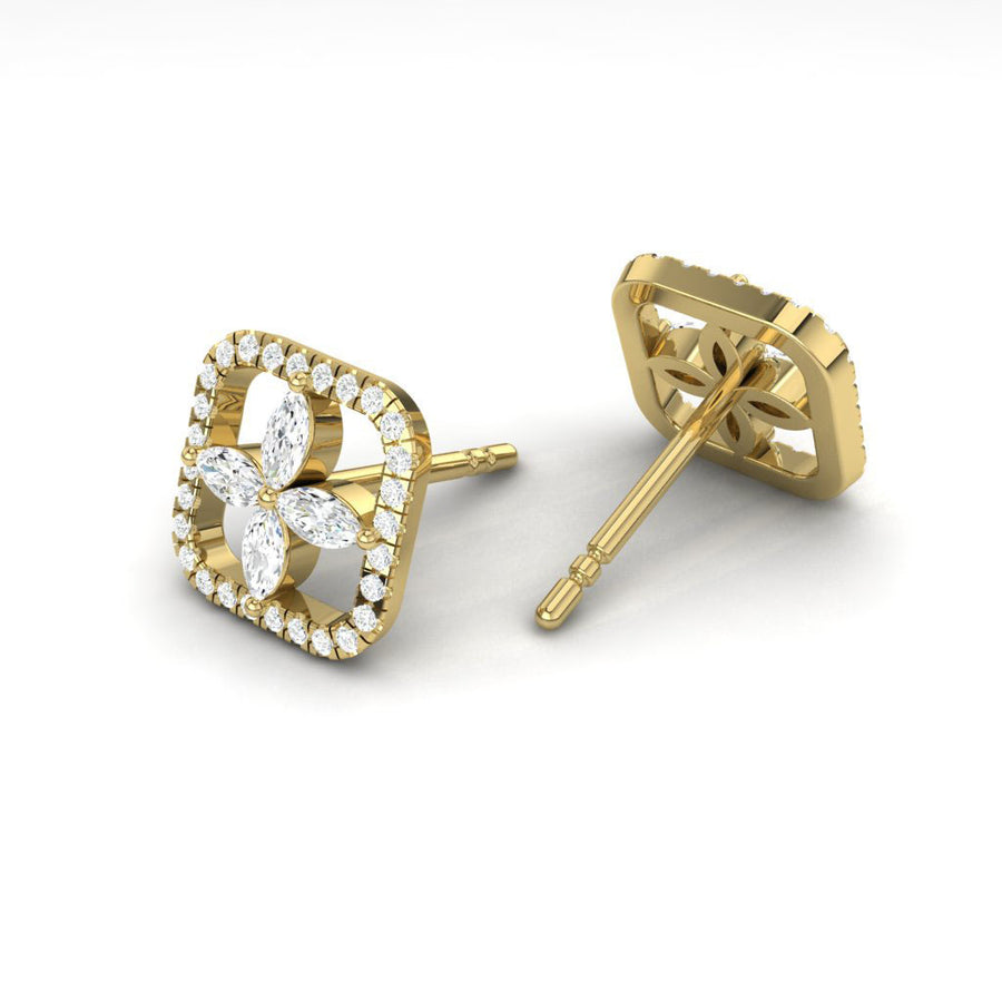 Load image into Gallery viewer, LUCCE CONSTANCE™ Earrings 1.10ctw Lab Diamond 18K Yellow Gold
