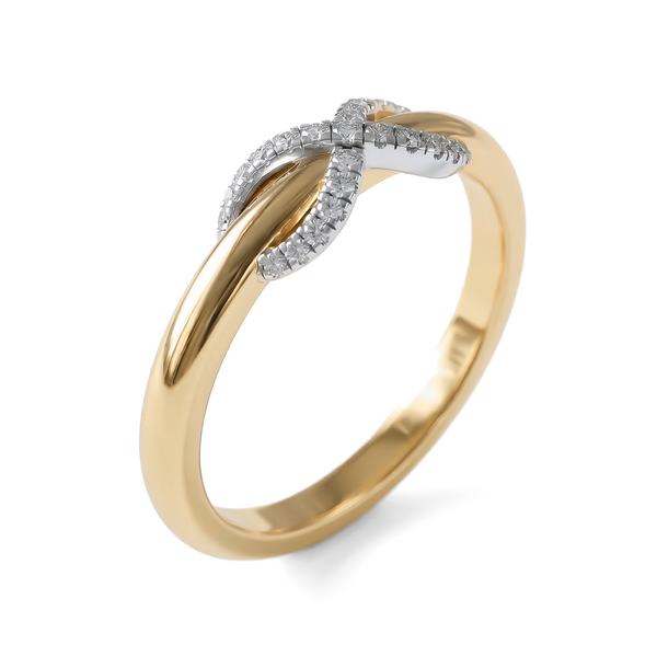 LUCCE THE PROMISE™ Lab Diamond 0.07ctw 14K Yellow/White Gold