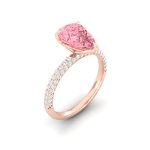 Load image into Gallery viewer, Tricia Pear Pave Rosé Lab Diamond *new*
