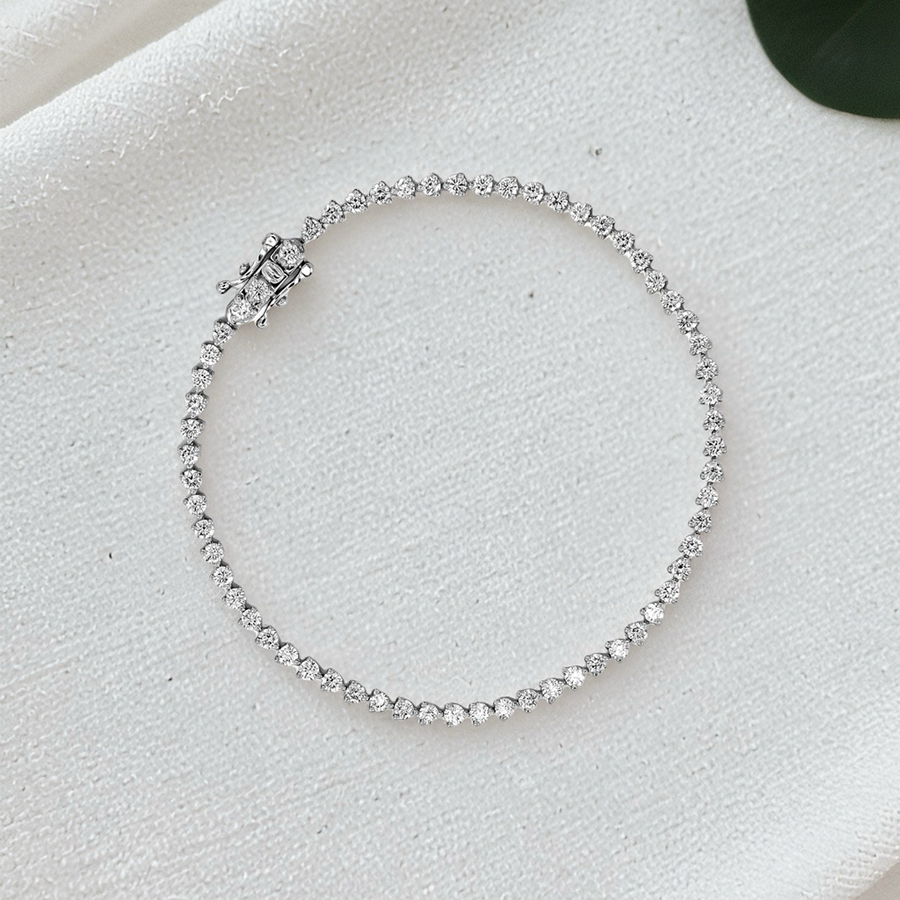 Load image into Gallery viewer, LUCCE TRINITY™ Tennis Bracelet 1.89ctw Natural Diamond Platinum

