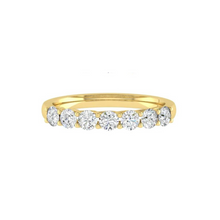 Load image into Gallery viewer, Rivera 7-Stone 0.77CTW Lab Diamond 18K Yellow Gold
