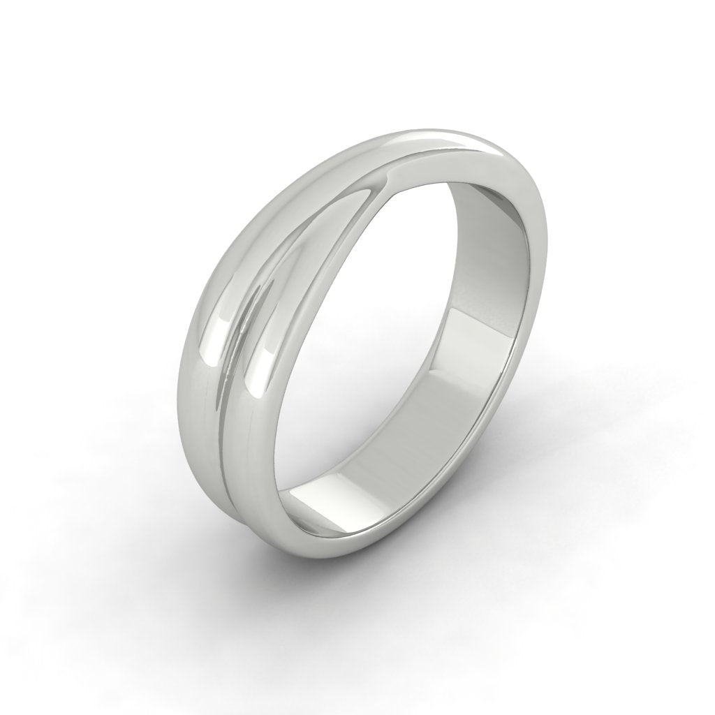 Load image into Gallery viewer, LUCCE VARON™ Polished 5mm 14K White Gold
